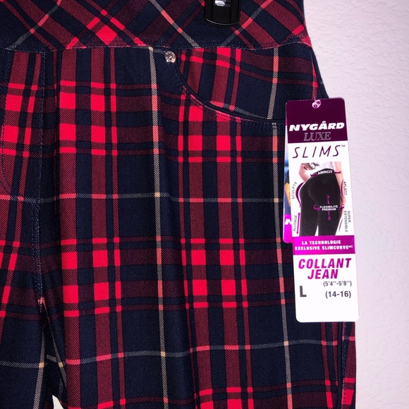 Nygård Luxe Plaid Leggings - Picture 3 of 7